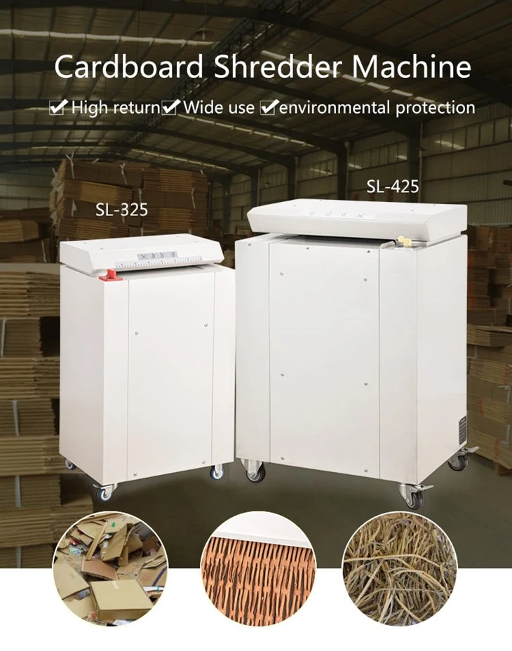 Déchiqueteuse de papier ondulé