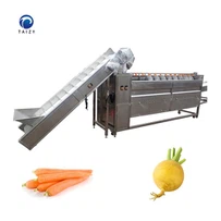 Machine de nettoyage de brosse en spirale de pomme de terre