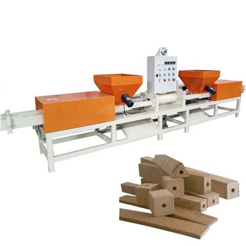 Bloc de sciure de bois faisant la machine