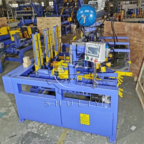 Machine de connexion de blocs de palettes en bois